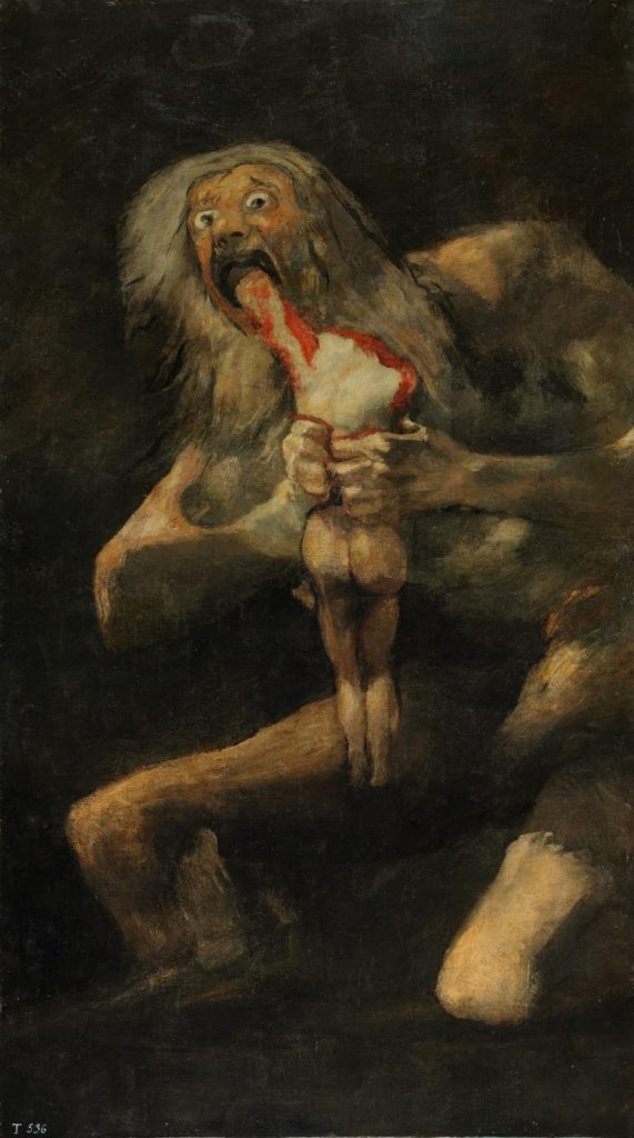 Saturnus slukar sin son